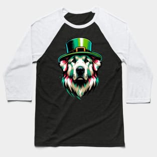 Anatolian Shepherd Dog Celebrates Saint Patrick's Day Baseball T-Shirt